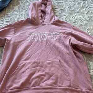 TRVFIT Pink Hoodie Sweatshirt